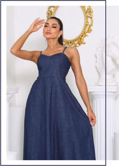 modelo vestido midsize