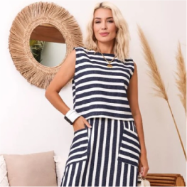 modelo vestido midsize